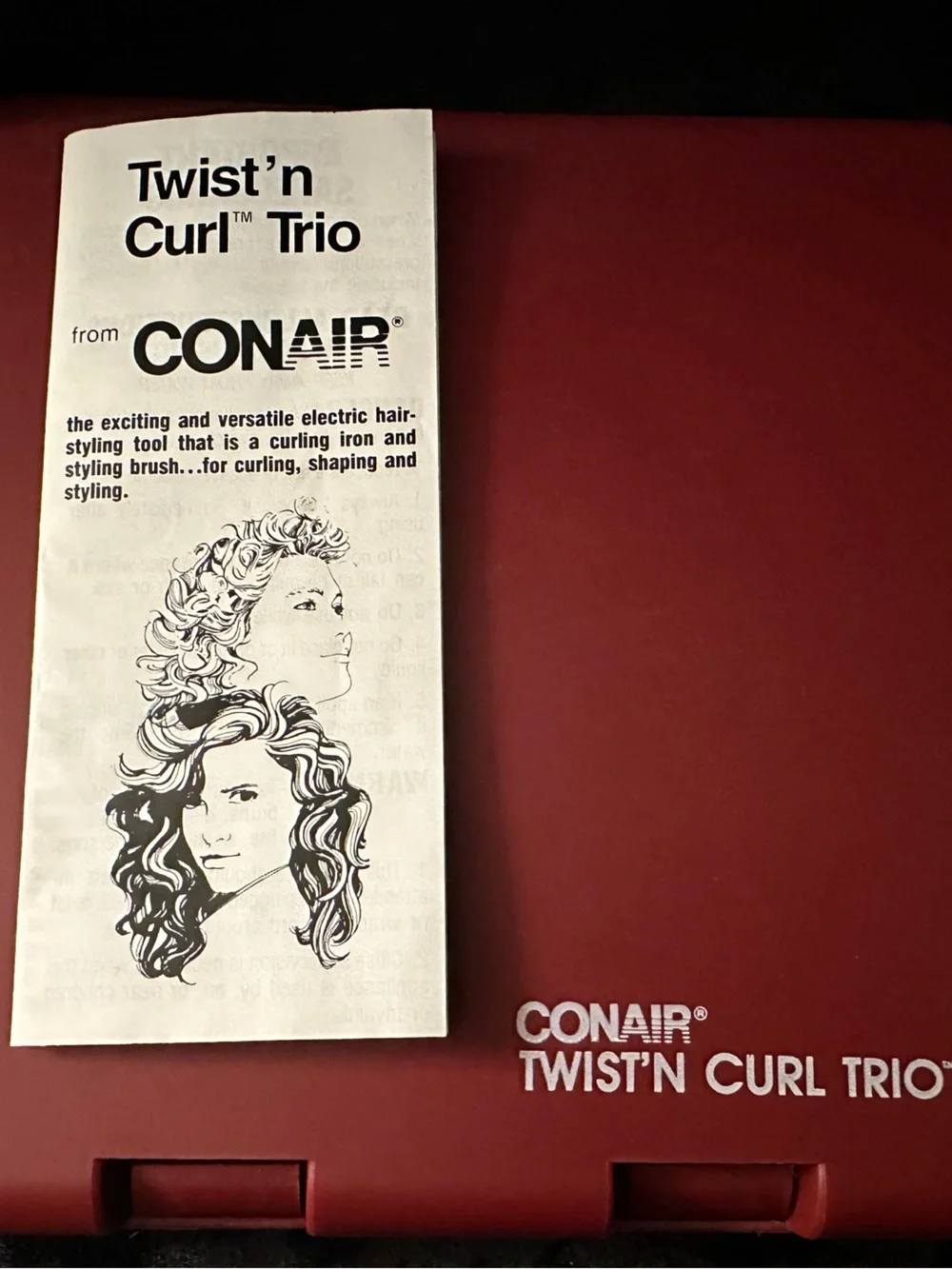 Vintage New/Unused Conair Twist 'N Curl Trio Hair Styling Set